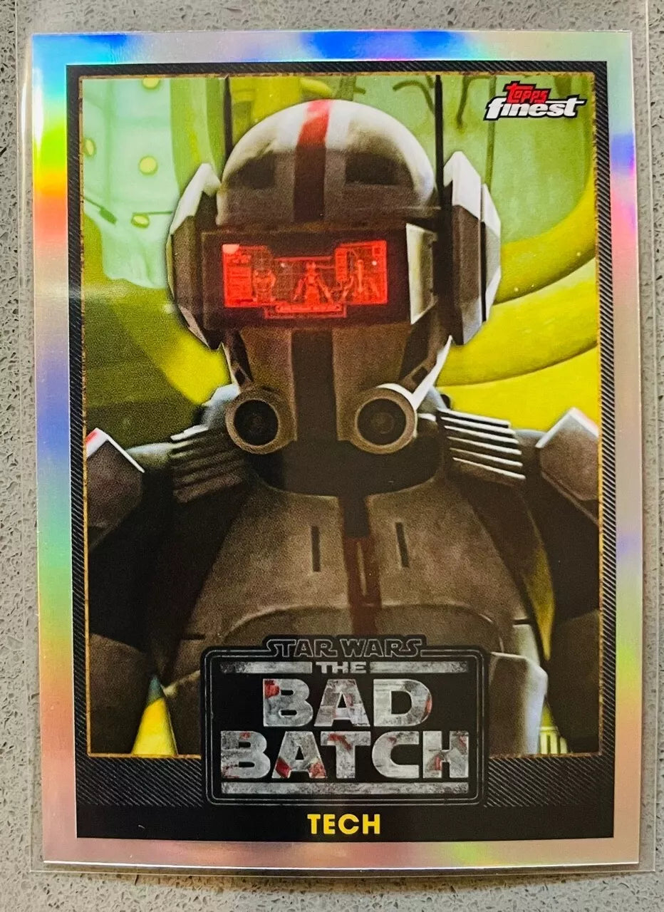 2022 Topps Finest Star Wars The Bad Batch Tech #BB-3