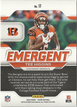 Load image into Gallery viewer, TEE HIGGINS 2020 Panini Prizm Emergent RC Rookie #17 BENGALS - walk-of-famesports
