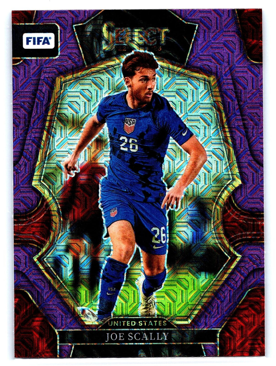 2022-23 Select FIFA Joe Scally Purple Mojo #182 United States - walk-of-famesports