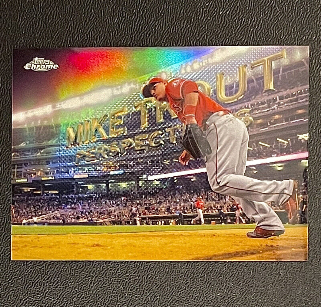 2016 Topps Chrome MLB Baseball #PC-16 Mike Trout Refractor SP Los Angeles Angels
