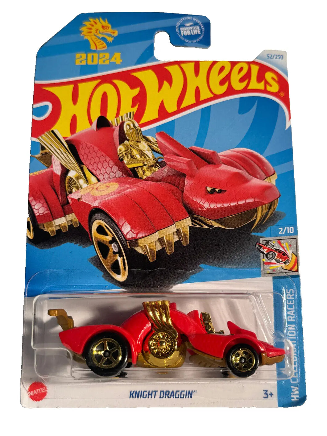 2024 Hot Wheels Knight Draggin' HW Celebration Racers Year of the Dragon 2/10 , 52/250