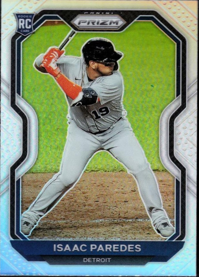 2021 Panini Prizm Isaac Paredes Rookie Silver Prizm #43 Detroit Tigers