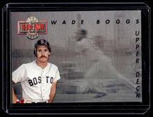 Load image into Gallery viewer, 1992 Upper Deck Then &amp; Now Refractor Wade Boggs #TN1 Boston Red Sox
