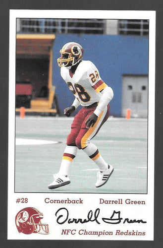 1984 REDSKINS DARRELL GREEN Frito-Lay Police Card LAW ENFORCEMENT #11 - walk-of-famesports