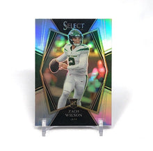 Load image into Gallery viewer, 2021 Select Zach Wilson Premier Level Silver Prizm Rookie RC #144 Jets
