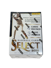 Load image into Gallery viewer, 2022 Panini Select Baseball Trading Cards Factory Sealed Blaster Box
