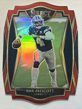 Load image into Gallery viewer, 2020 Dak Prescott Select Premier Red Prizm Die Cut Silver #108 Cowboys
