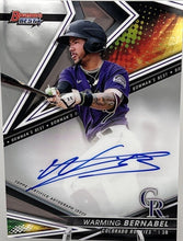 Load image into Gallery viewer, 2022 Bowman Best Warming Bernabel Auto #B22-WB Colorado Rockies
