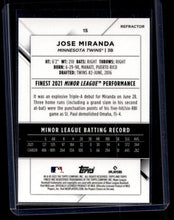 Load image into Gallery viewer, 2022 TOPPS Finest Jose Miranda Rookie #15 Minnesota Twins
