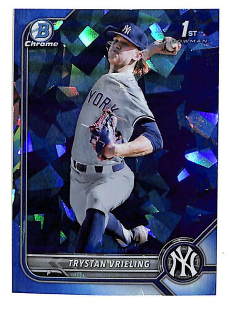 2022 Bowman Chrome Sapphire - Trystan Vrieling Card #BDC-43 New York Yankees
