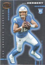 Load image into Gallery viewer, 2020 Panini Chronicles Justin Herbert RC Dynagon D-3 Chargers Rookie Card
