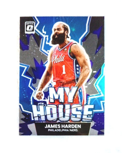 2022-23 Donruss Optic James Harden My House Purple #5 Philadelphia 76ers - walk-of-famesports