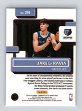Load image into Gallery viewer, 2022-23 Donruss Optic Jake LaRavia Rated Rookie #216 Memphis Grizzlies - walk-of-famesports
