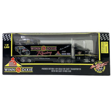 Load image into Gallery viewer, WINN DIXIE Premium Edition 1/64 Scale Die Cast Transporter With Die Cast Stock Car - walk-of-famesports
