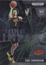 Load image into Gallery viewer, 2021 Panini Prizm Instant Impact Cade Cunningham Rookie #1 Oklahoma State Cowboys
