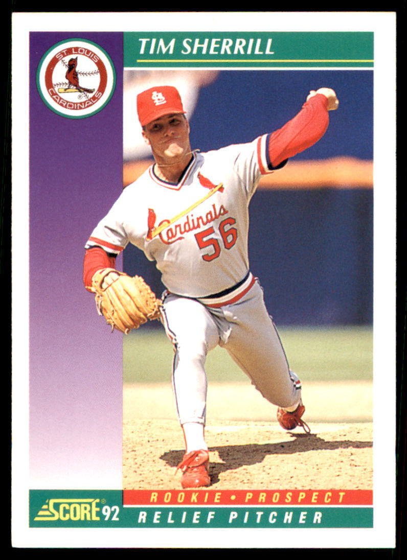 1992 Score Tim Sherrill Rookie Prospect #404 St. Louis Cardinals