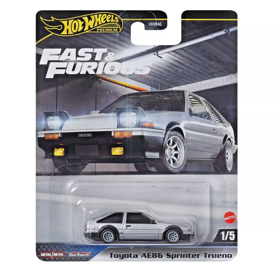 Hot Wheels Collectors Premium Fast & Furious Car Toyota AE86 Sprinter Trueno