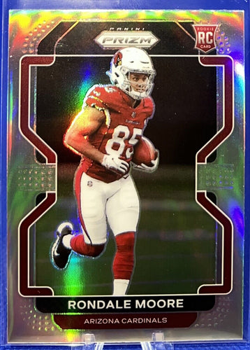 RONDALE MOORE 2021 Panini Prizm ROOKIE SILVER PRIZM VARIATION V-347 Cardinals - walk-of-famesports