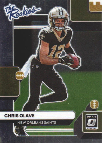 2022 Panini Donruss Optic The Rookies Chris Olave #TR-7 New Orleans Saints - walk-of-famesports