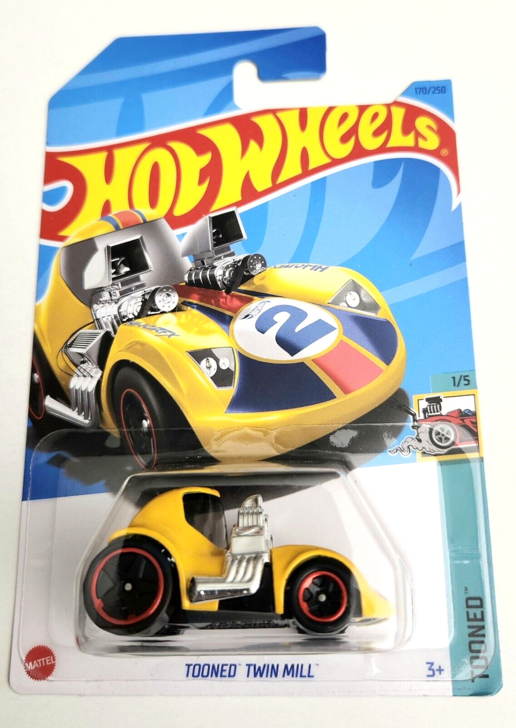2023 Hot Wheels Tooned Twin Mill Tooned 1/5, 170/250 (Yellow)