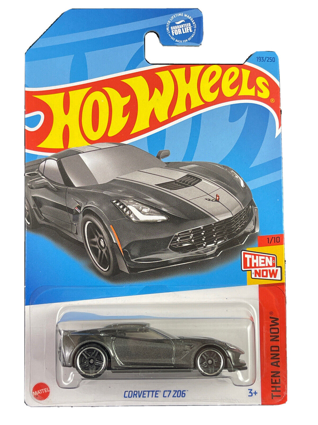 2023 Hot Wheels Corvette C7 Z06 (Gray) Then And Now 1/10, 193/250