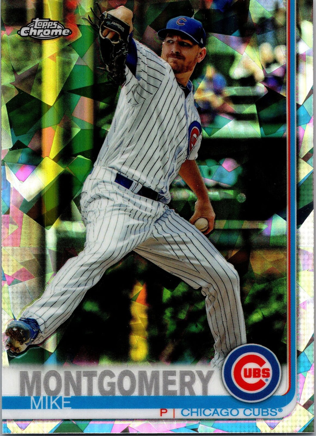 2019 Topps Chrome Sapphire Mike Montgomery #502 Chicago Cubs