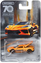 Load image into Gallery viewer, 2023 Matchbox Moving Parts 70th Year Anniversary Special Edition 2020 Chevy Corvette 2/5

