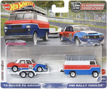 Load image into Gallery viewer, 2023 Hot Wheels Car Culture &#39;70 Rover P6 Group 2 HW Rally Hauler Team Transport #55
