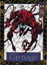 将图片加载到图库查看器，1994 Fleer Marvel Cards Suspended Animation #5 - Carnage
