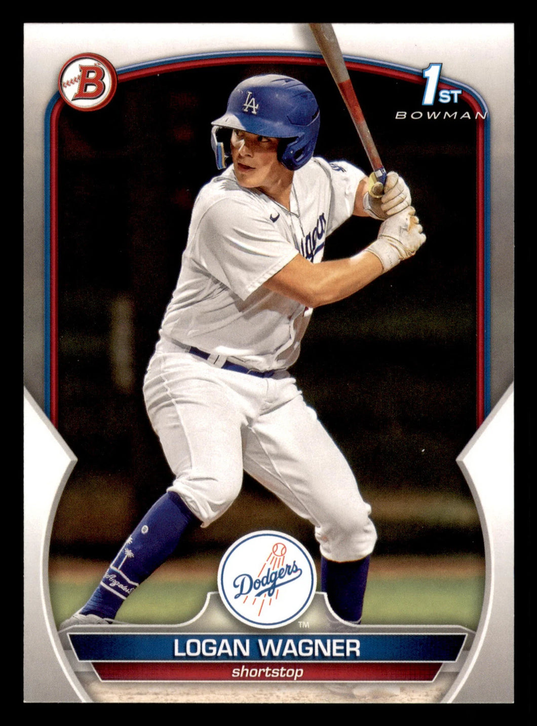 2023 Bowman Prospects 1st Bowman Logan Wagner FBC BP-36 Los Angeles Dodgers