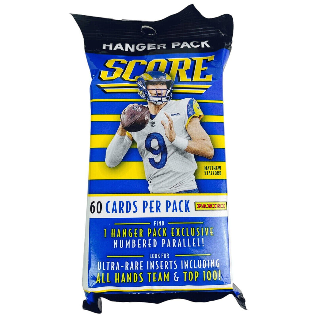 2022 Panini SCORE Hanger Pack NFL Trading Cards 60 Cards Exclusive Numbered