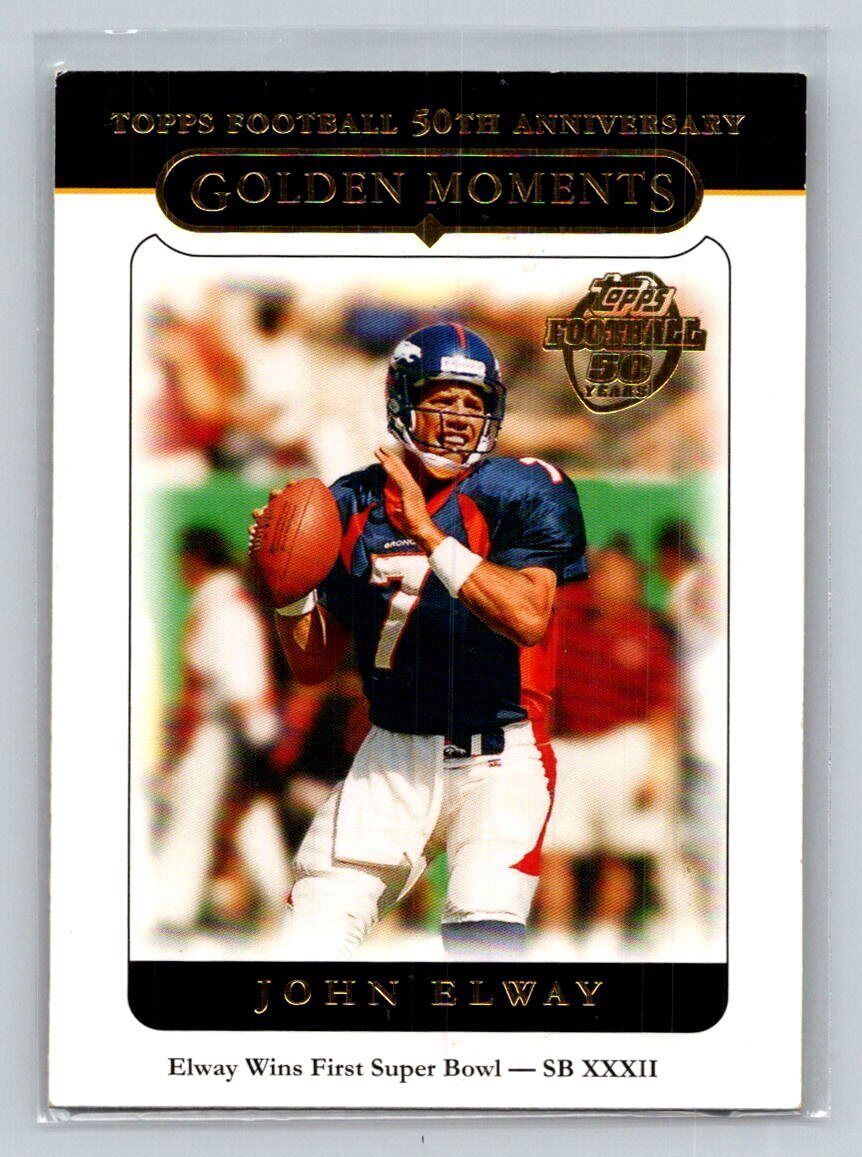 2005 Topps Golden Moments #322 John Elway Denver Broncos Football Card - walk-of-famesports