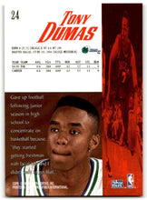 Load image into Gallery viewer, 1995-96 SkyBox Premium Dallas Mavericks Basketball Card #24 Tony Dumas
