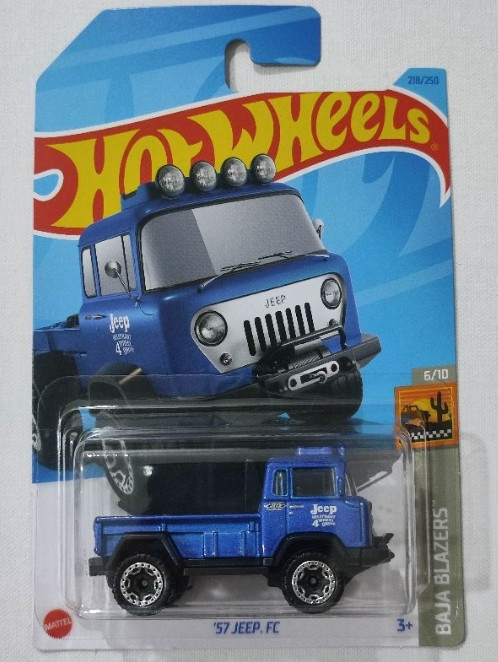 Hot Wheels '57 Jeep FC Baja Blazer 6/10, 218/250 (Blue)