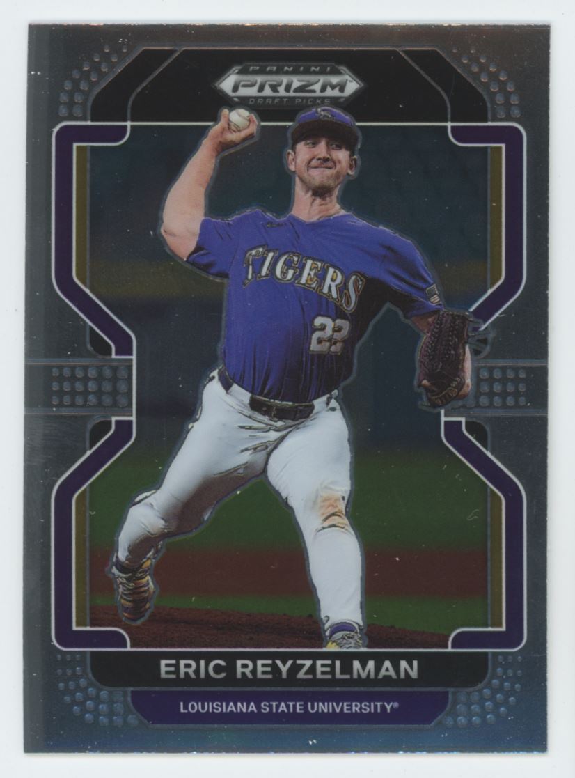 2022 Panini Prizm Draft Pick Eric Reyzelman #160 LSU Tigers
