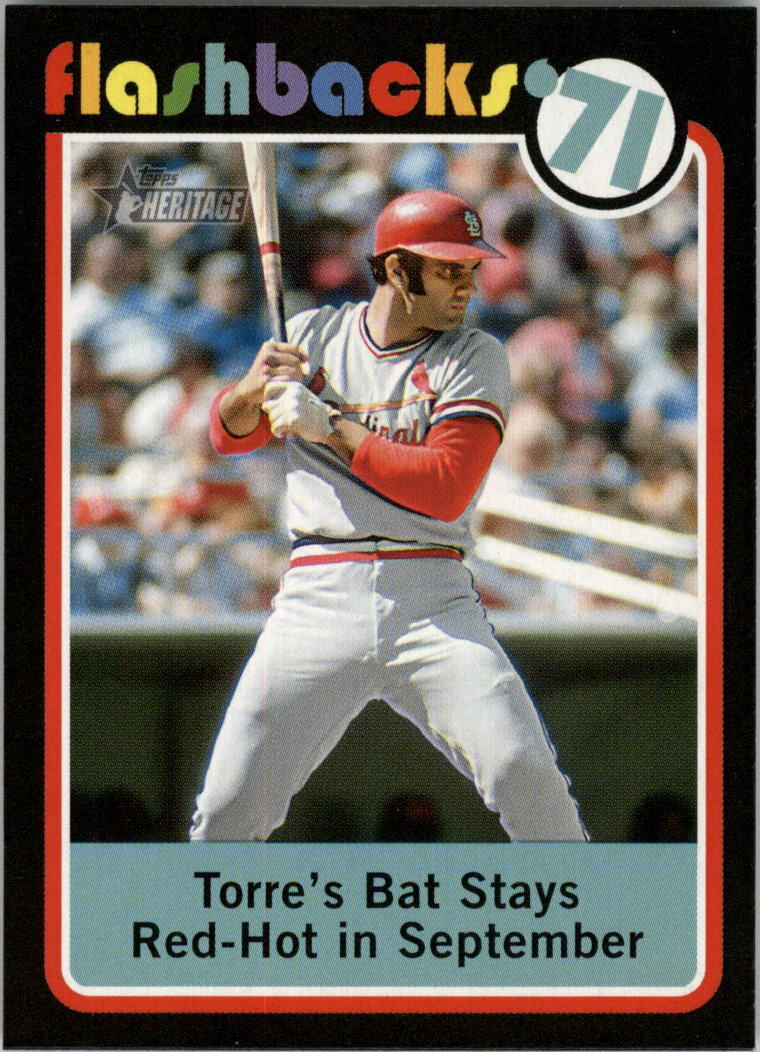 Joe Torre 2020 Topps Heritage Baseball Flashbacks Baseball Card #BF12