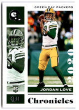 Load image into Gallery viewer, 2020 Panini Chronicles Jordan Love Rookie #38 Green Bay Packers
