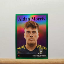Load image into Gallery viewer, 2023 Topps Chrome MLS 1958 Topps Green Refractor #58T-18 Aidan Morris 03/75 - Columbus Crew
