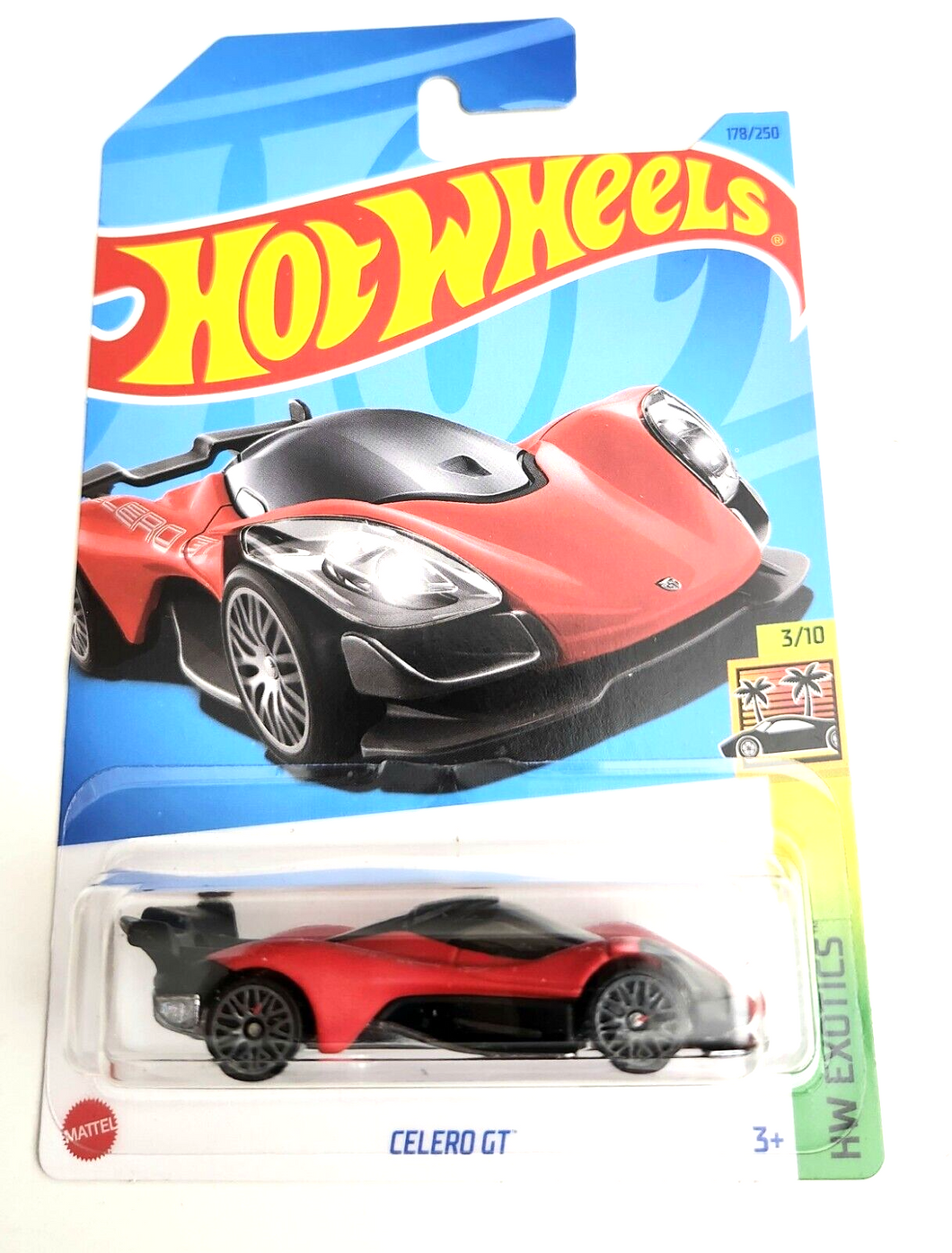 Hot Wheels Celero GT HW Exotics 3/10, 178/250 (Red)