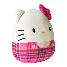 Load image into Gallery viewer, Squishmallows Pink Plaid Hello Kitty 6.5&quot; 2023 Sanrio Winter Collection Stuffed Plush
