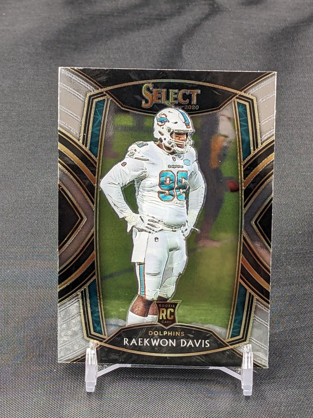 2020 Panini Select Raekwon Davis Rookie Silver Prizm #296 Miami Dolphins