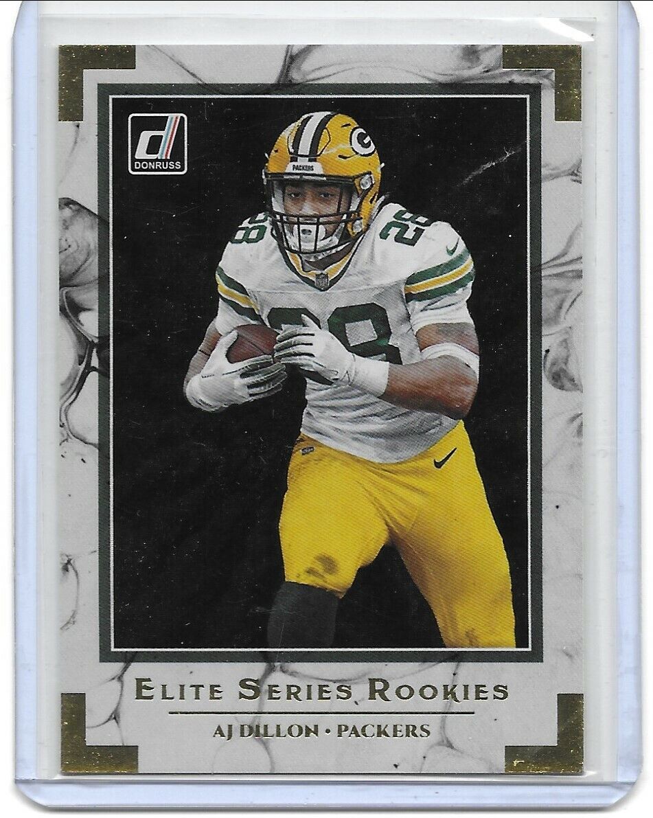 Aj Dillon 2020 Panini Donruss Elite Series Rookies #ESR-AD Green Bay Packers
