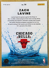 Load image into Gallery viewer, 2022-23 Donruss Optic Zach LaVine Splash! Holo #14 Chicago Bulls - walk-of-famesports
