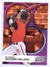 Load image into Gallery viewer, JACKSON HOLLIDAY 2023 PANINI FATHER&#39;S DAY PURPLE /25 #BB3 BALTIMORE ORIOLES
