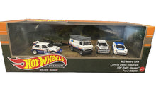 Load image into Gallery viewer, 2023 Hot Wheels Premium MG Metro 6R4, Lancia Delta Integrale, HW Rally Hauler, Ford RS200 Rally Legends Diorama Set
