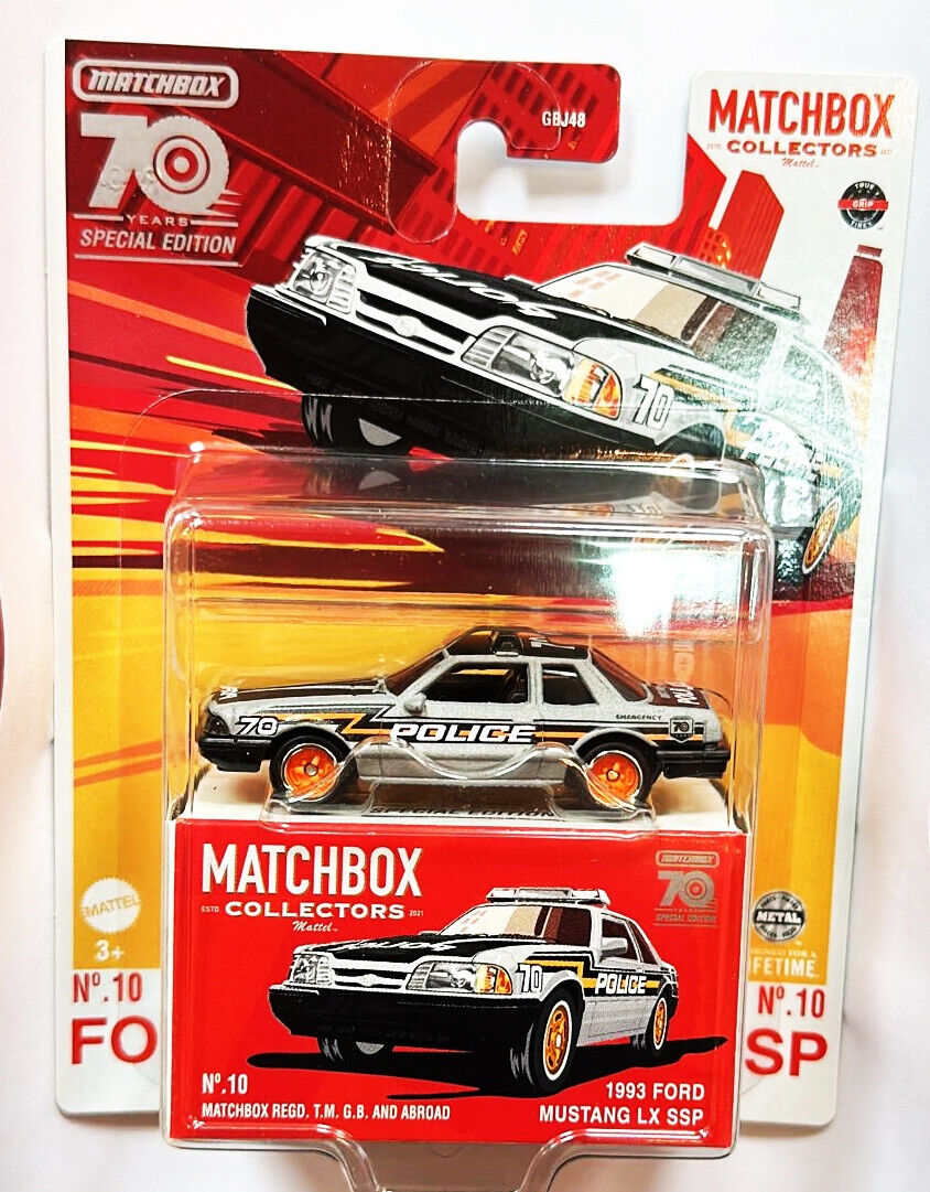 Matchbox Collectors 1993 Ford Mustang LX SSP 70th Anniversary Special Edition