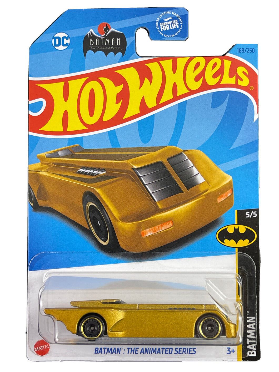 Hot Wheels Batman The Animated Series Batman 5/5 169/250 (Gold)