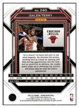 Load image into Gallery viewer, 2022-23 Panini Prizm Dalen Terry Rookie Base #240 Chicago Bulls - walk-of-famesports
