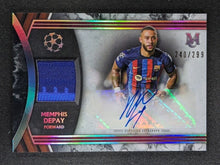 Load image into Gallery viewer, 2022-23 Topps Museum Collection UEFA Memphis Depay Autograph Patch Auto #215/299
