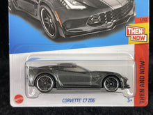 Load image into Gallery viewer, 2023 Hot Wheels Corvette C7 Z06 (Gray) Then And Now 1/10, 193/250
